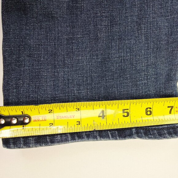 Lucky Brand Size 32X30 Mens 410 Athletic Fit Blue Denim 5 Pocket Logo Tag Jeans - Picture 6 of 11